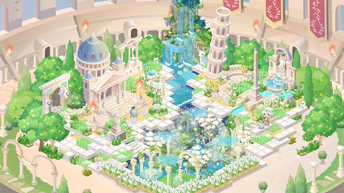 バニ 水底に眠る古代遺跡 バニ神殿跡地 ピグライフふしぎな街の素敵なお庭