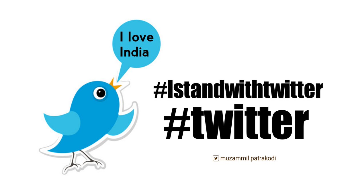 MPatrakodi's tweet photo. If we dont stand today. our freedom will be lost tomorrow... We cannot see the death of freedom of speech in india.
#IStandWithTwitterIndia #TwitterIndia https://t.co/JxQJmG4POl