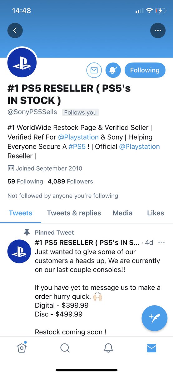 Purplegemgifts's tweet photo. @SonyPS5SeIIs @SonyPS5Sells https://t.co/i0d6uOeTd9