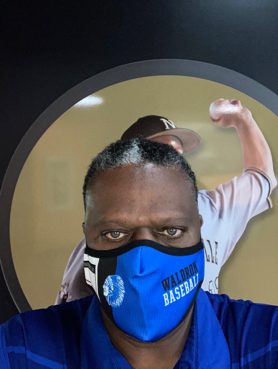 BASEBALL IS BACK!!!!  The IHSAA Baseball Tournament returns tomorrow with opening night action scheduled for 58 sites across Indiana. Shout out to Coach Coy who says he was carrying around this mask in case he ran into me. You Share It, I’ll Wear It! <a href="/IHSAA1/">IHSAA</a> <a href="/WaldronSports/">Waldron Athletics</a>