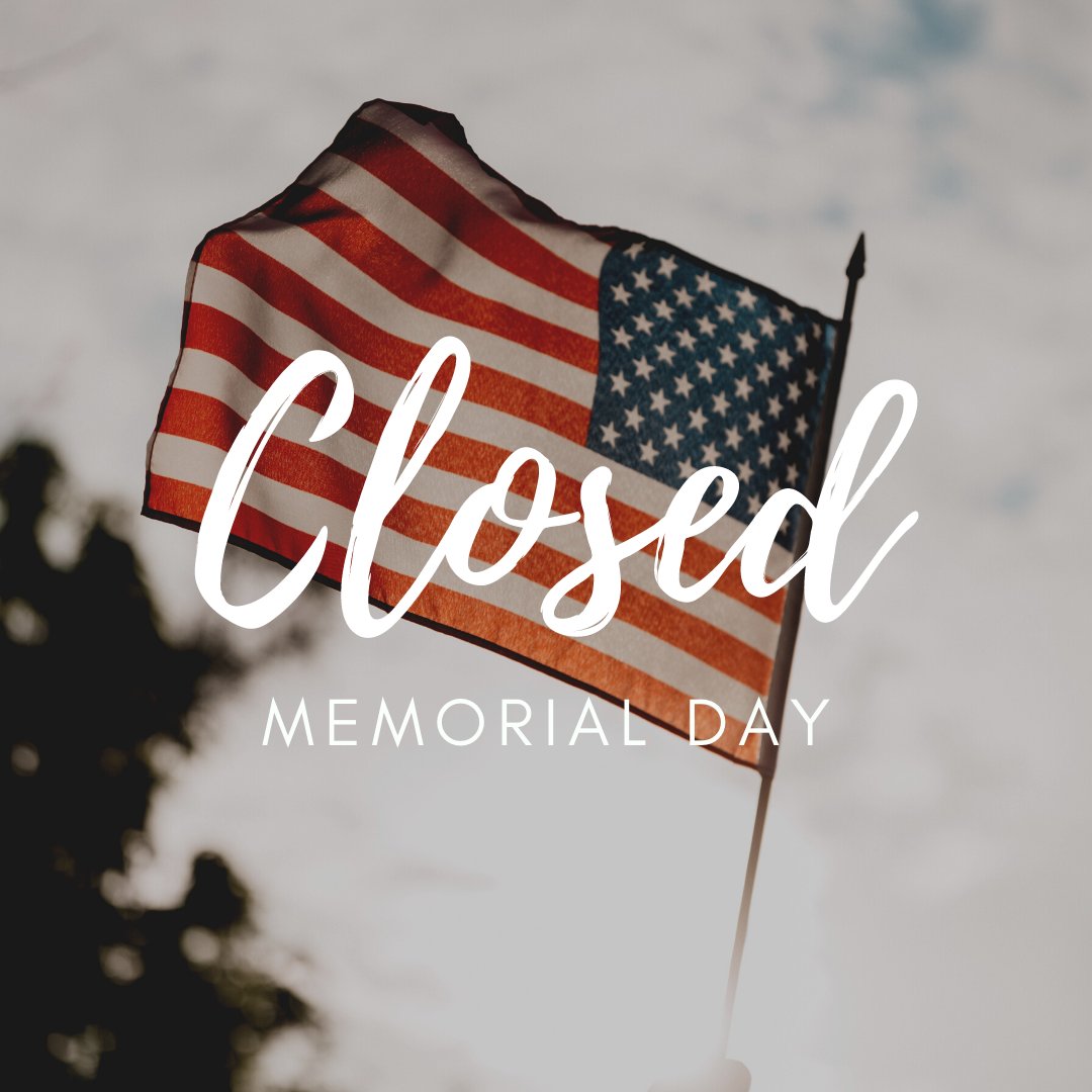 highergrnds's tweet photo. Higher Grounds will be CLOSED on Memorial Day! ❤️🤍💙 https://t.co/eHFb8KxjBL