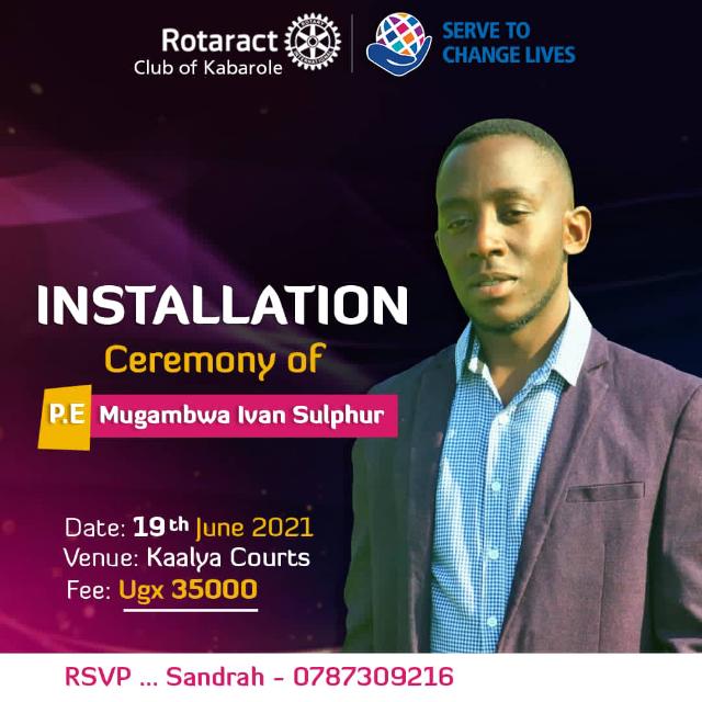 #servingtochangelives
 Congratulations p.e @IvanMugambwa  .
Join us for the official installation on 19th June.