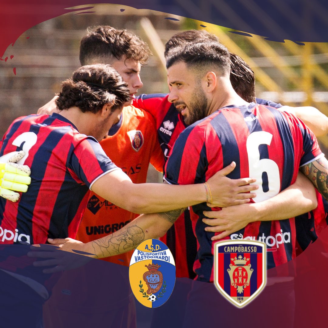 sscampobasso's tweet photo. 🔴🔵 HERE WE GO
Uniti per la sfida contro il Vastogirardi!
Mer 26 - h16:00 | recupero 26^ giornata | #VASCAM
Segui il match in diretta streaming sulla nostra pagina Facebook o sul nostro canale YouTube.
#ForzaLupi #CampobassoCalcio https://t.co/67w6SBga5e