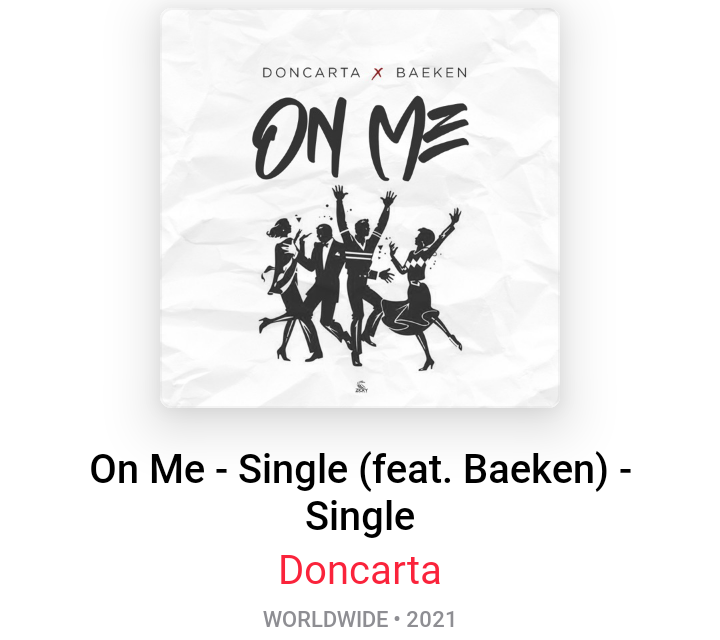 takencntrl's tweet photo. #2sdays Same Title, Different Artistes 
 We have #OnMe by @kelechief off his album #GoingHome &amp; #OnMe Single by @iamDoncarta x @baekentunz1 https://t.co/BtXlctXnbb