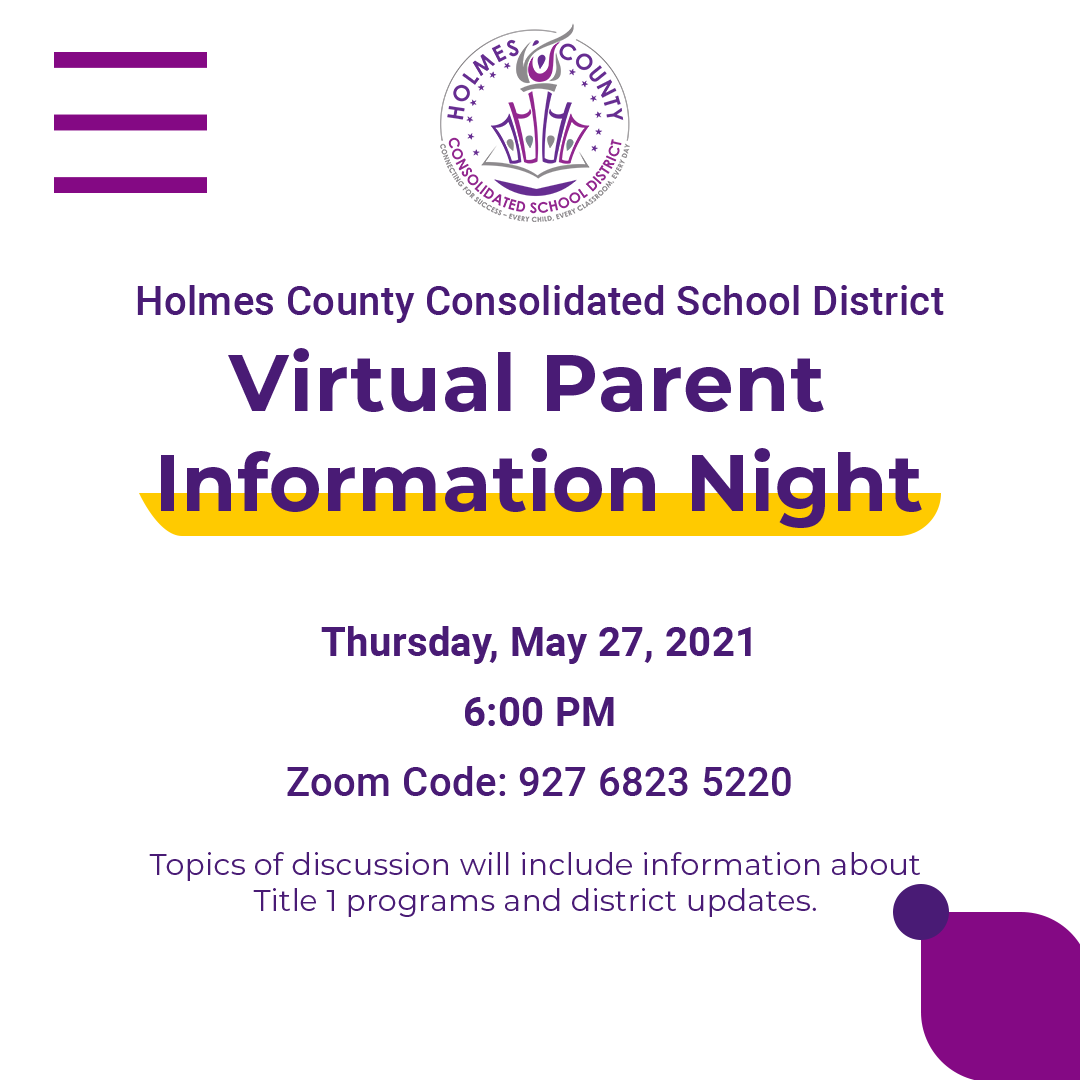 hccsdtoday's tweet photo. We invite all parents to join us for a HCCSD Virtual Parent Information Night on Thursday, May 27, 2021 at 6:00 PM.

Zoom Code: 927 6823 5220
Zoom Link: https://t.co/hXBJ89TL2g https://t.co/TSHLWqKxpg