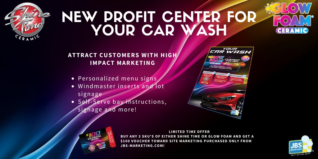 JBSIndustries's tweet photo. NEW PROFIT CENTER FOR YOUR CAR WASH! https://t.co/MGl8Klnanr