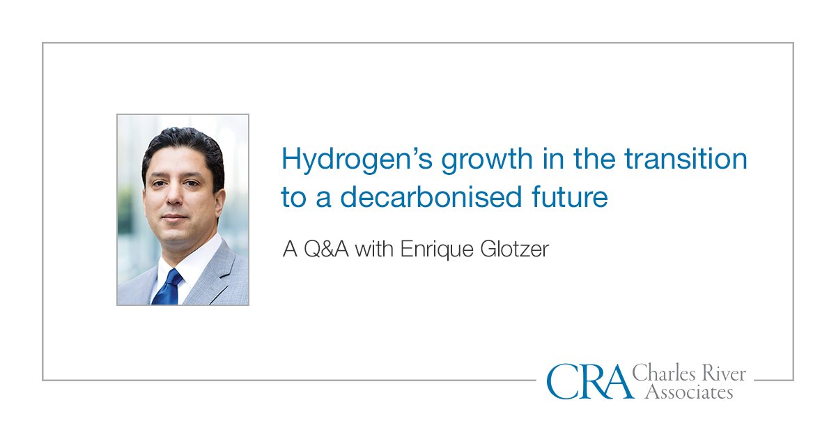 News_CRA's tweet photo. What role does hydrogen play on the path to a net-zero carbon future? In a Q&amp;A with Energy Northern Perspective, @EGlotzer explains how hydrogen usage has overcome economic hurdles to become an important and growing segment in the energy mix. https://t.co/aplMPiXOPu https://t.co/T2PJbCSwDS