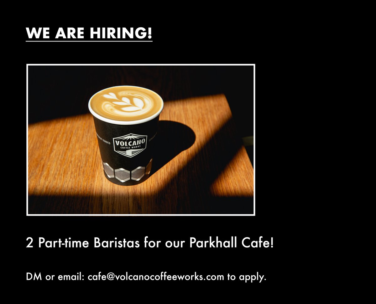 Looking for part-time baristas. Interested?