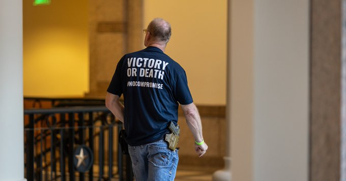 kpjpsp's tweet image. DOJ=dishonorable. Is Garland just an institutionalist? TFG incited violence: murders/massacres/1/6...♾ #RemoveWray-did little to hold TFG/enablers responsible. 21 governors legalized LAWLESSNESS *permitless carry incl. TX. GOP: ARMING MORE DOM. TERRORISTS TO DO THEIR DIRTY WORK.