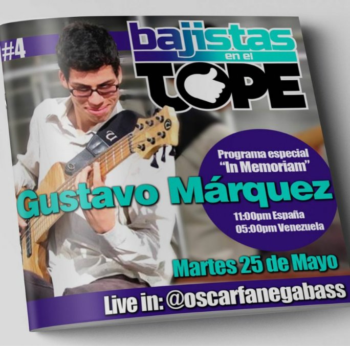 Hoy por el Instagram Live de @oscarfanegabass a las 5:00 pm ( hora de Venezuela).