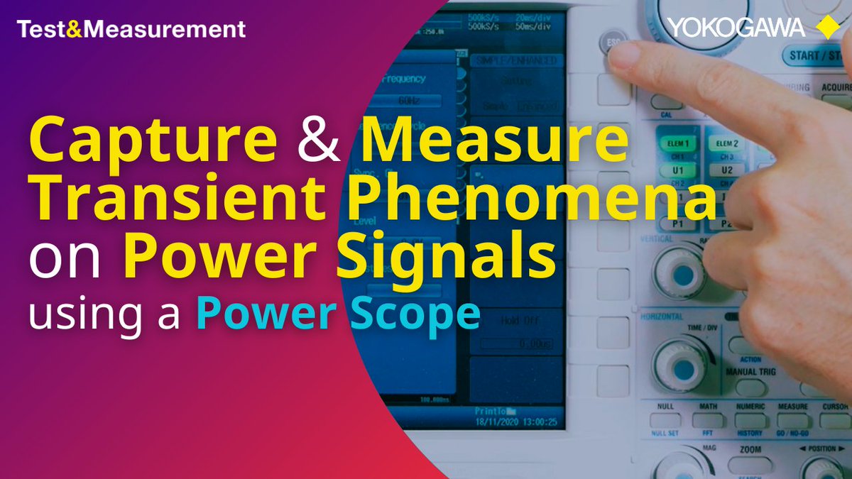 YokogawaUS's tweet image. In the new #Yokogawa Test&amp;amp;Measurement How-To video, learn how to capture and measure #transientphenomena on #powersignals using a #powerscope under national #calibration standards like #ISO17025 or #NIST.

#testandmeasurement #powersignal #powermeasurement tmi.yokogawa.com/us/library/vid…