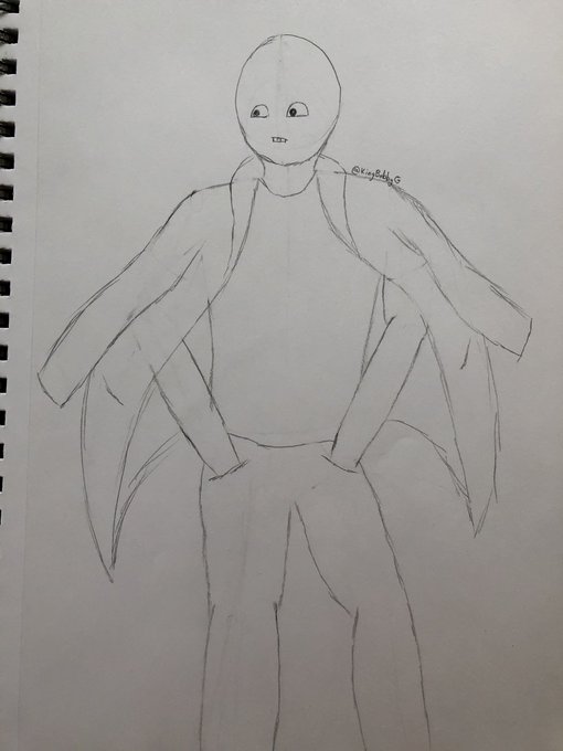 Haven't made any personal traditional art in a while so I drew BobbyG during class 