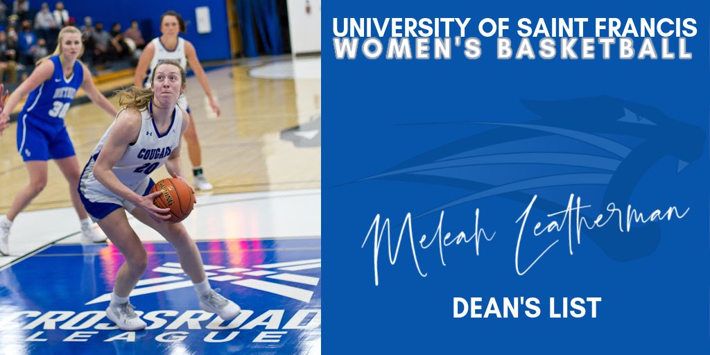 Not only did she make 2nd Team All-<a href="/Crossroads_NAIA/">Crossroads League</a> League and the All-Defensive Team, <a href="/Meleah_Joy00/">Meleah Kunkel</a> also made the <a href="/USFFW/">University of Saint Francis | Indiana</a> Dean's List. Meleah is a junior nursing major halfway to graduation! Congrats Meleah!