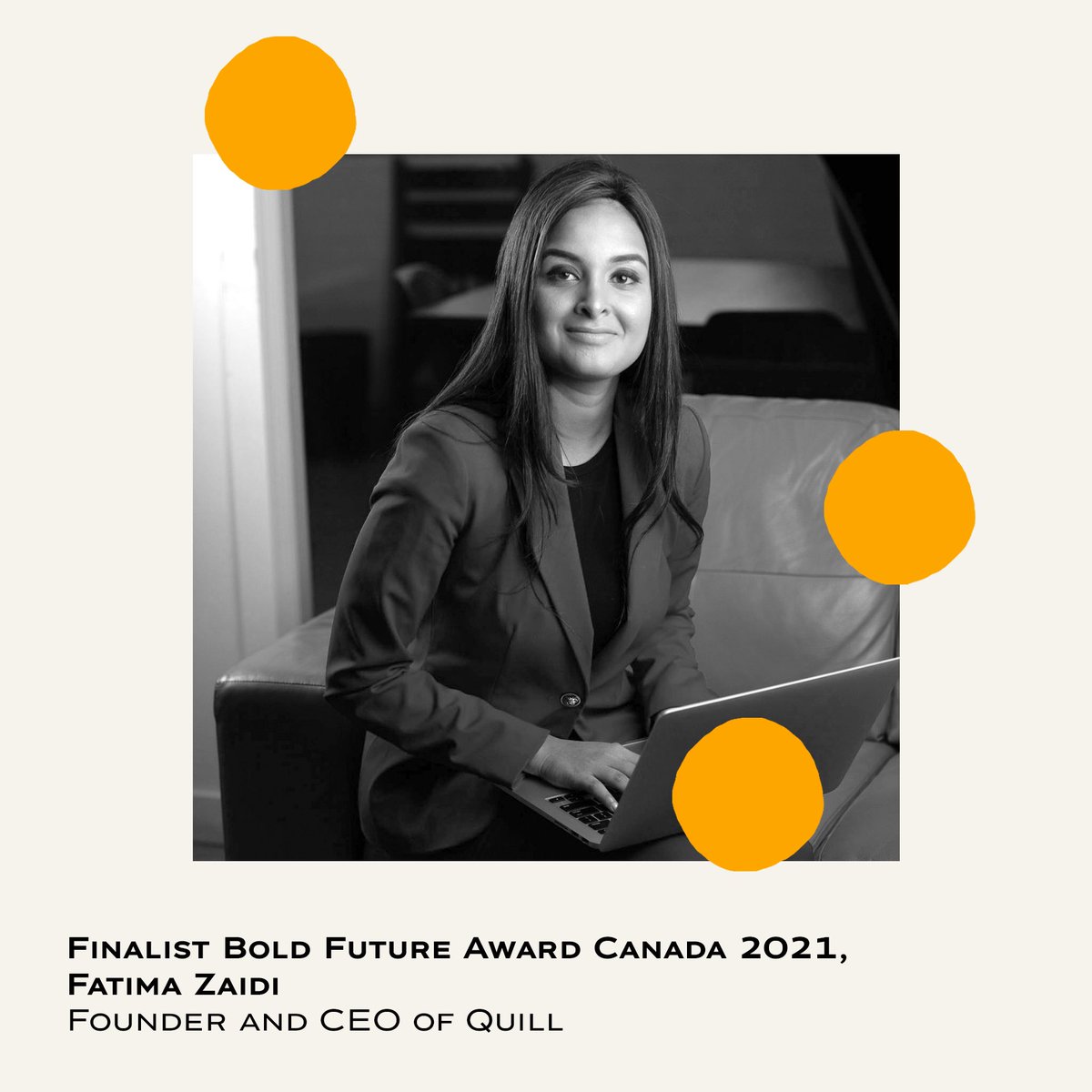 Thrilled to have myself and <a href="/inc_quill/">Quill Inc</a> be a finalist for the @VeuveClicquot Bold Future Award. It’s been an incredible journey so far, and we are so grateful for all the community support we have gotten. <a href="/ChartonHobbs/">Charton Hobbs</a>