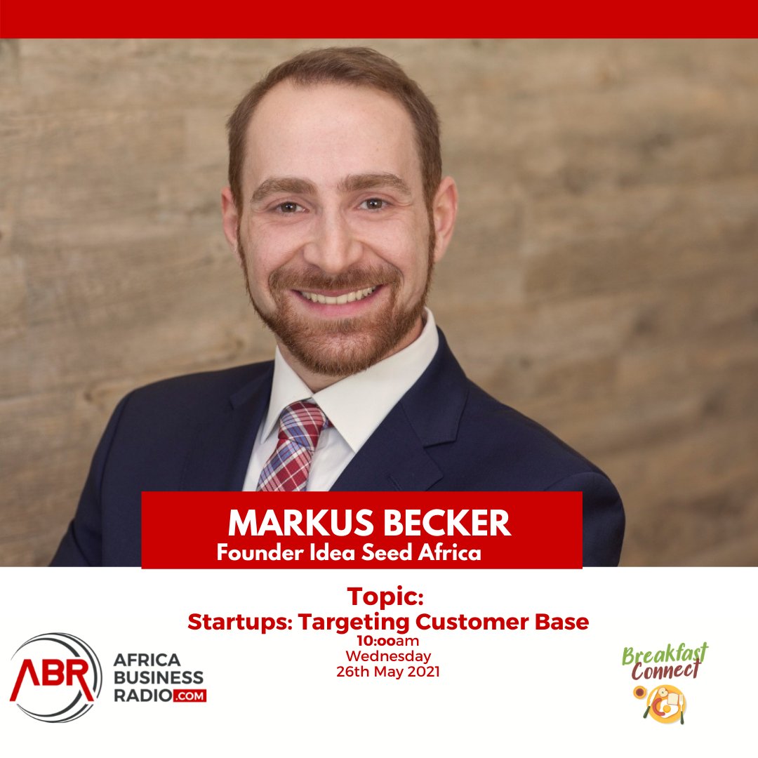 AfricaBizRadio's tweet photo. The end circle of every start-up is customer consumption 
How can start ups identitfy and win the right customers ?

Markus Becker is our guest on the breakfast connect show with @oap_rach and @RaezyWinston
To share these insights.
@IdeaSeedAfrica1 
#africabusinessradio#startups https://t.co/g99TwI8hwM
