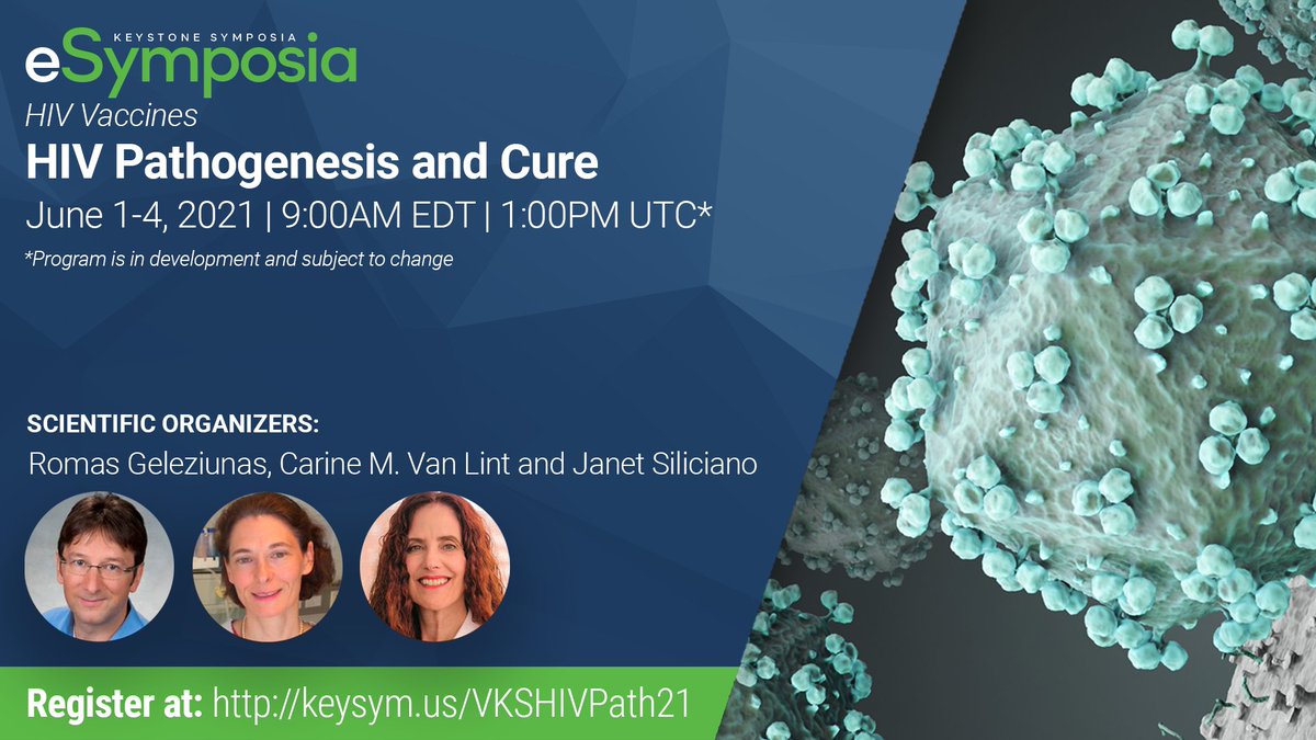JExpMed's tweet photo. Join us for @KeystoneSymp virtual meeting, #HIVPathogenesis and Cure, to explore emerging #HIVResearch. Our Scientific Editor Montse Cols @Montse_JExpMed will be attending! Register today at https://t.co/iz70fTC7gA #VKSHIVPath21 https://t.co/6VDFRbC8Qq