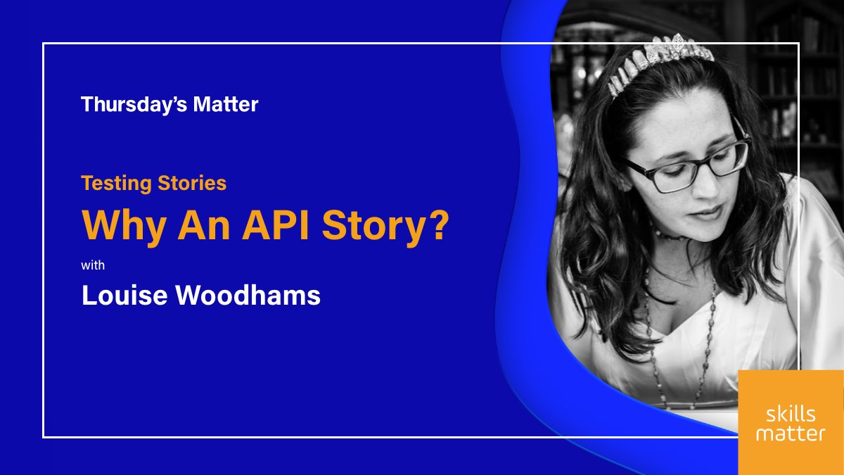 skillsmatter's tweet image. On 10 June, @meowy24 will share the "Testing Story" of how #swaggerAPI helped her better understand #APIs, what she's learnt about APIs ever since and how others can tell their own story.
Register at bit.ly/34cyKGa