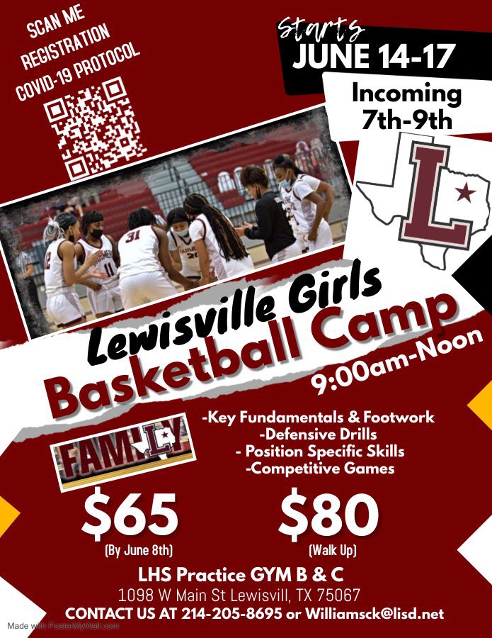 LHS_LadyHoops's tweet photo. Sign Up Today!! 
LHS Girls Basketball Camp
Can’t Wait To Meet Our Future Farmers &amp; Go To The #NextLevel 🏀🏀🏀🏀🏀
https://t.co/m9jzrmpqrZ… https://t.co/dGZVUKCwAE