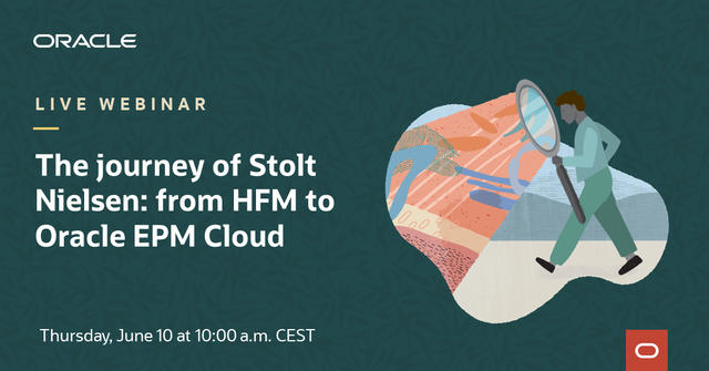 The journey of Stolt Nielsen: from HFM to <a href="/OracleERPCloud/">OracleERPCloud</a>. Join on June 10 and hear all about Stolt Nielsen's insights, best practices, and learnings. #EPM bit.ly/3vl20X8