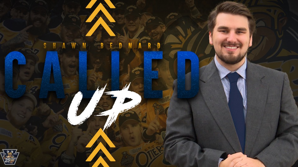 Shawn Bednard, formerly with <a href="/Marksmen_Hockey/">Fayetteville Marksmen</a>, will take over as the team's newest Play-by-Play Announcer and Media Relations Manager! 

Official Release >> bit.ly/3uj1cAN

<a href="/CallMeBednard/">Shawn Bednard</a> | <a href="/OHLHockey/">Ontario Hockey League</a>