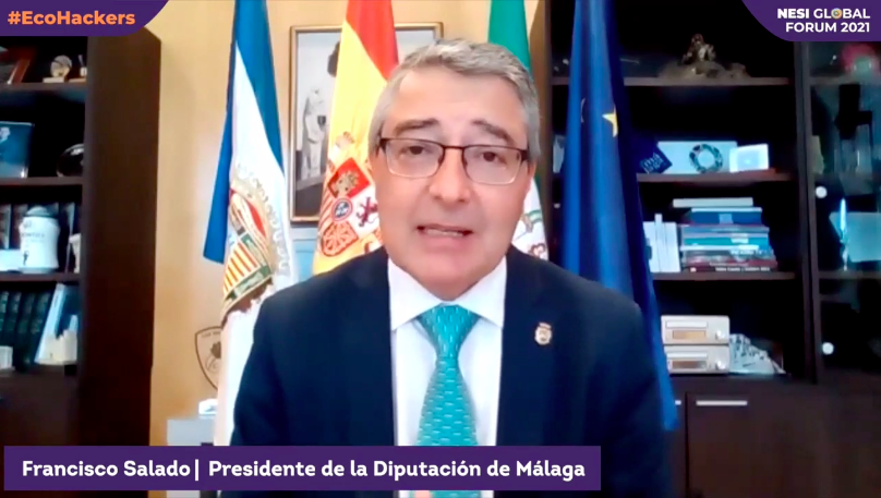 nesiforum's tweet photo. 👉🏽 El presidente de la @diputacionMLG @Francissalado #Ecohacker del #NESIGlobalForum nos transmite la necesidad de conectar los pueblos y las ciudades y concienciar que dependemos unos de los otros.
Sigamos sumando propuestas para evitar el despoblamiento rural. https://t.co/9pT4HAg9AX