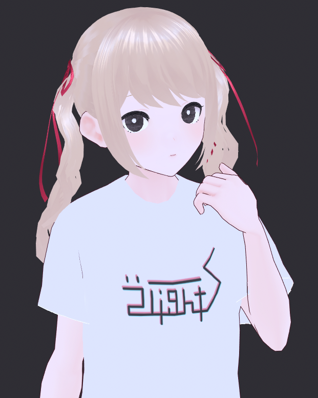 ol_QcQ_lo's tweet photo. 双子姉妹のコンビ名とロゴがやっと決まった。ネコみたいなイグアナみたいなキツネみたいな何か。
次は２人の紹介用画像を作る。
#VRoid #2lightS https://t.co/x3aQfCciuQ