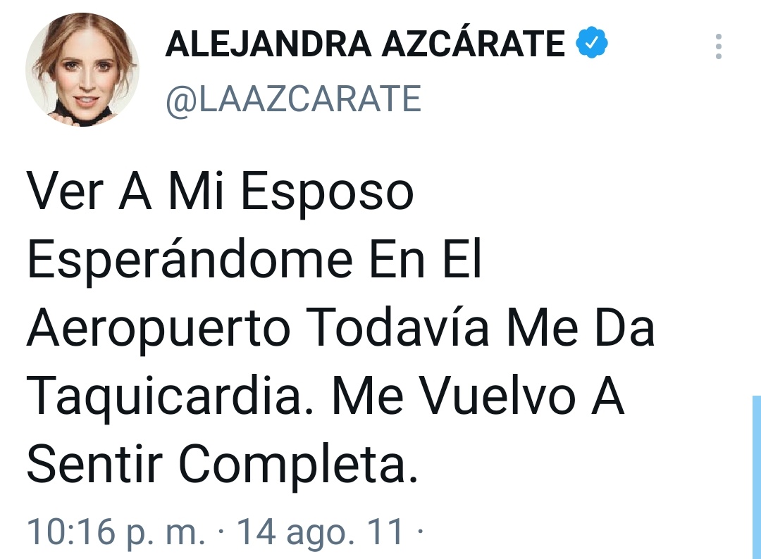 Con razón le daban taquicardias cuando veía al esposo en un aeropuerto.
