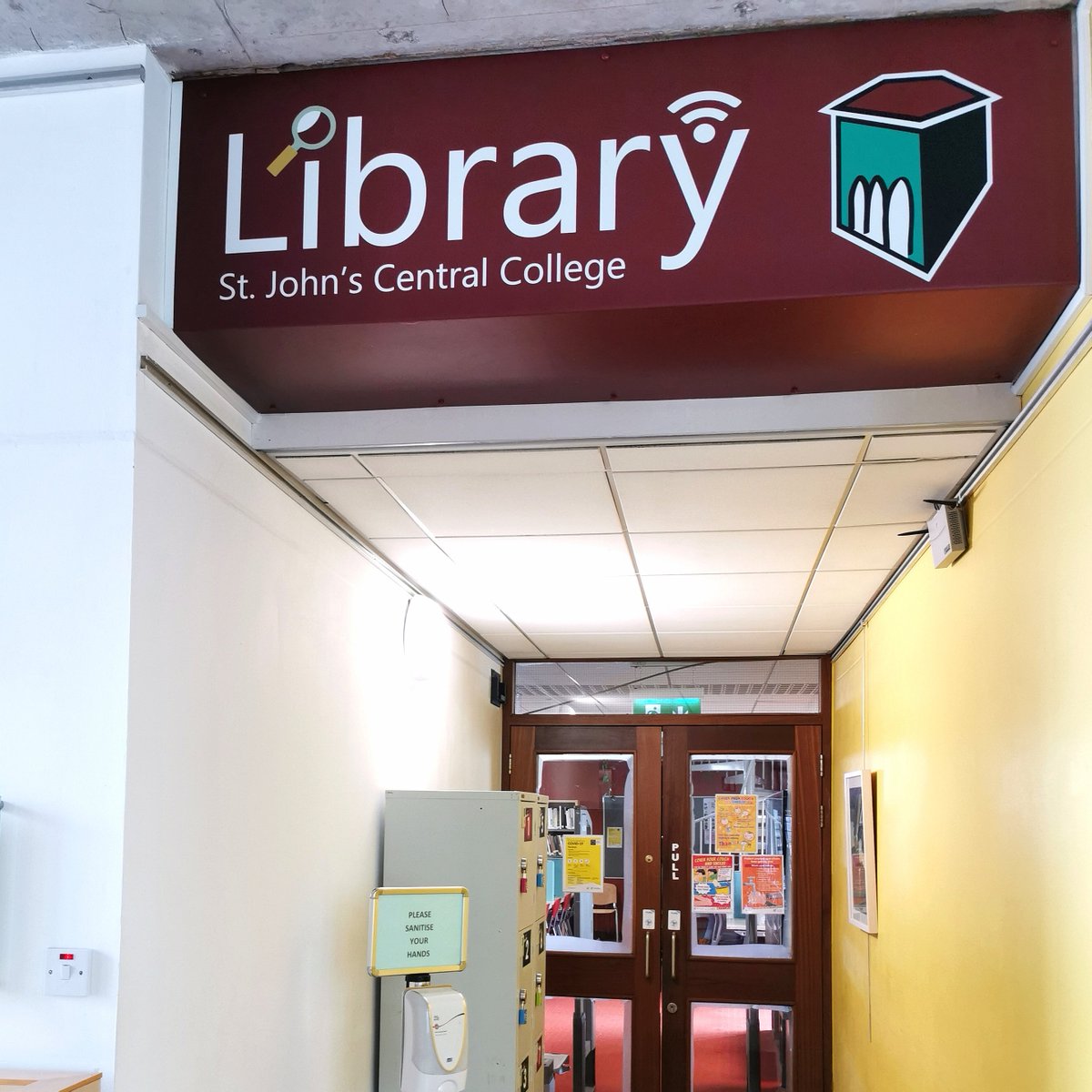 We are delighted with our new Library signage over the entrance. Installed today and looks well!