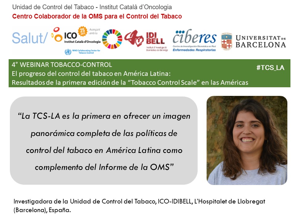TobControlUnit's tweet photo. #TCS_LA #ICOWHO2021 #WNTD2021 #DMST2021
¿Qué supone la #TCS_LA para el control del #tabaco en América Latina? https://t.co/zM9guDBEm8
