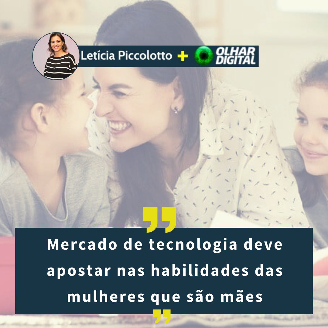 As mulheres que também são mães têm diversas habilidades e competências que podem ser muito bem aproveitadas no mundo profissional, como resiliência, capacidade de comunicação e, principalmente, o exercício da liderança. Falei sobre isso no <a href="/olhardigital/">Olhar Digital</a>: olhardigital.com.br/2021/05/18/col…