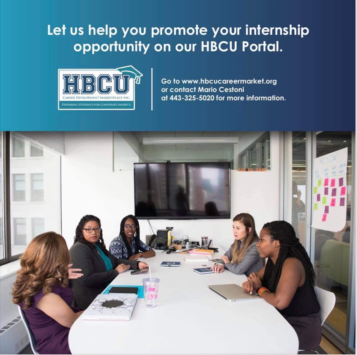Let us help you promote your internship opportunity. Sign up for the HBCU Portal at hbcucareermarket.org #HBCUCDM  #HBCU #HBCUPortal #CorporateAmerica  #Leadership #Skills #Professional #Careers #Interests #Resume #Recruit #Internships #Networking #Connect #Talent #JoinUs