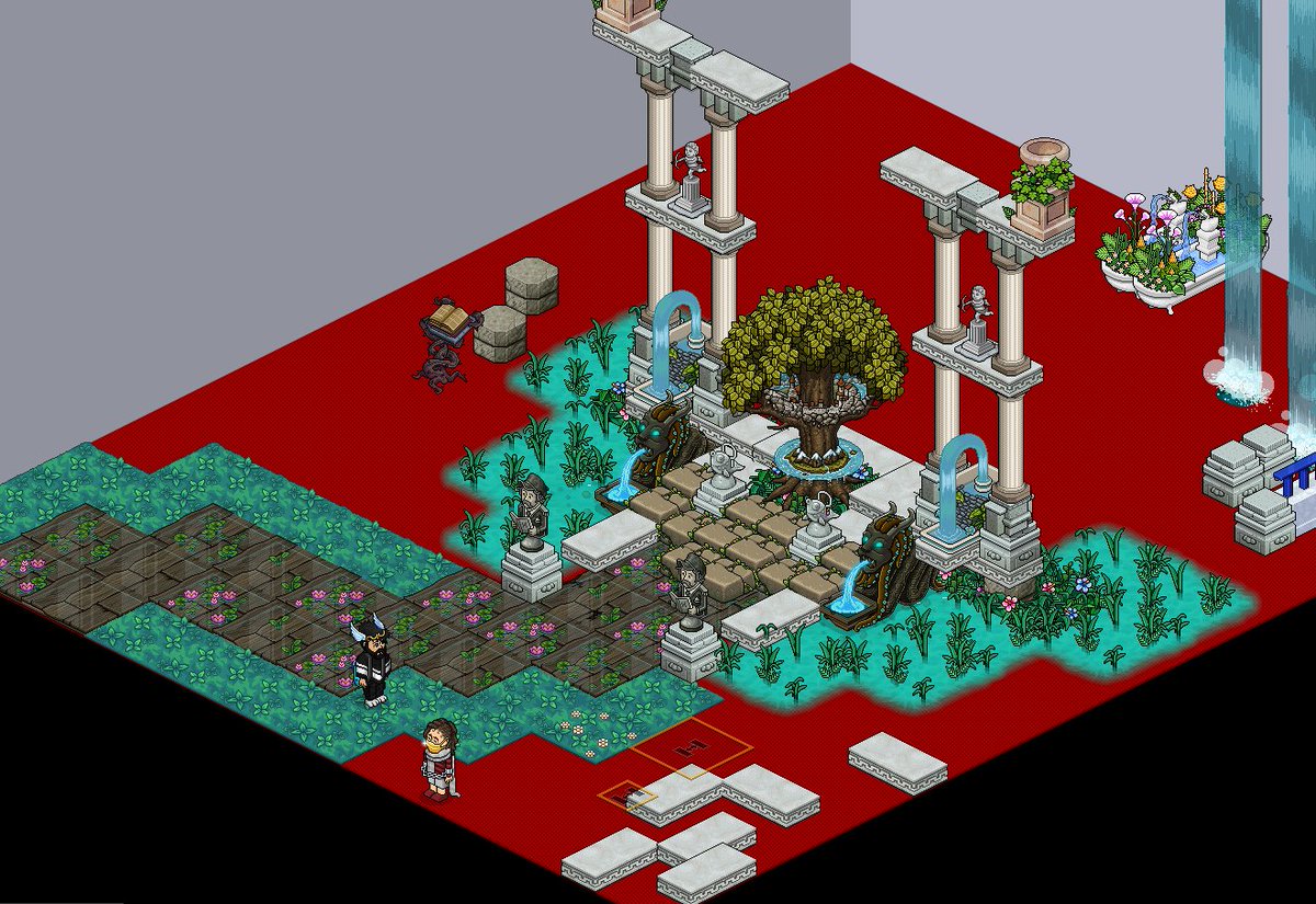 Flyoucraft's tweet image. [F] - L'arche de l'Yggdrasil / L'évolution d'un build jusqu'à sa fin ! vous en pensez quoi ?

 #buildhabbo #habbo #Timelapse