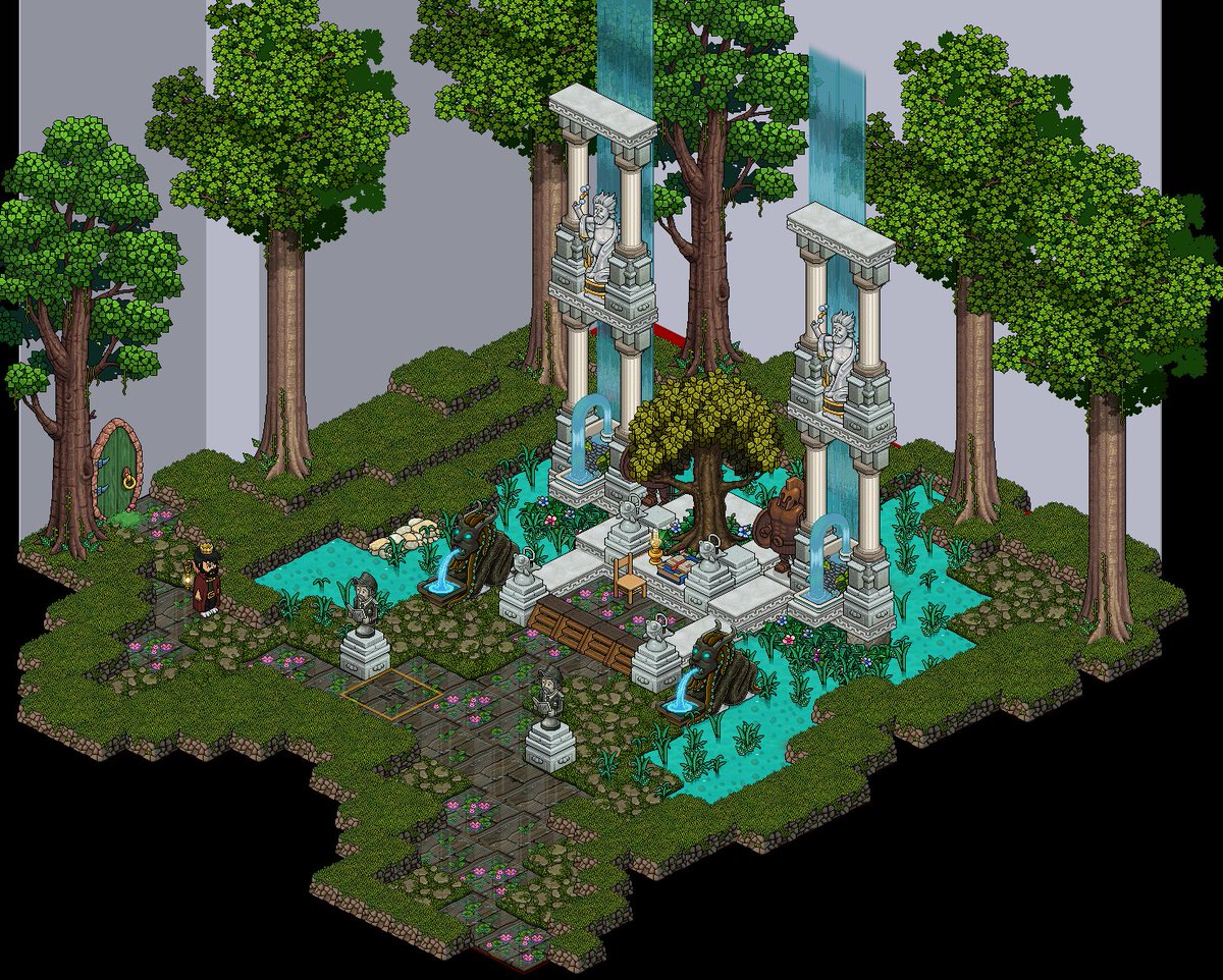 Flyoucraft's tweet image. [F] - L'arche de l'Yggdrasil / L'évolution d'un build jusqu'à sa fin ! vous en pensez quoi ?

 #buildhabbo #habbo #Timelapse