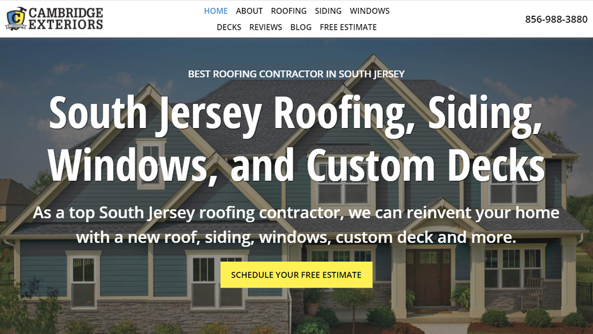 TBrooksWeb's tweet photo. Congratulations to Cambridge Exteriors on your new website. It's been great working with you! https://t.co/YaagoRZkkA https://t.co/XCDJrPsibl
