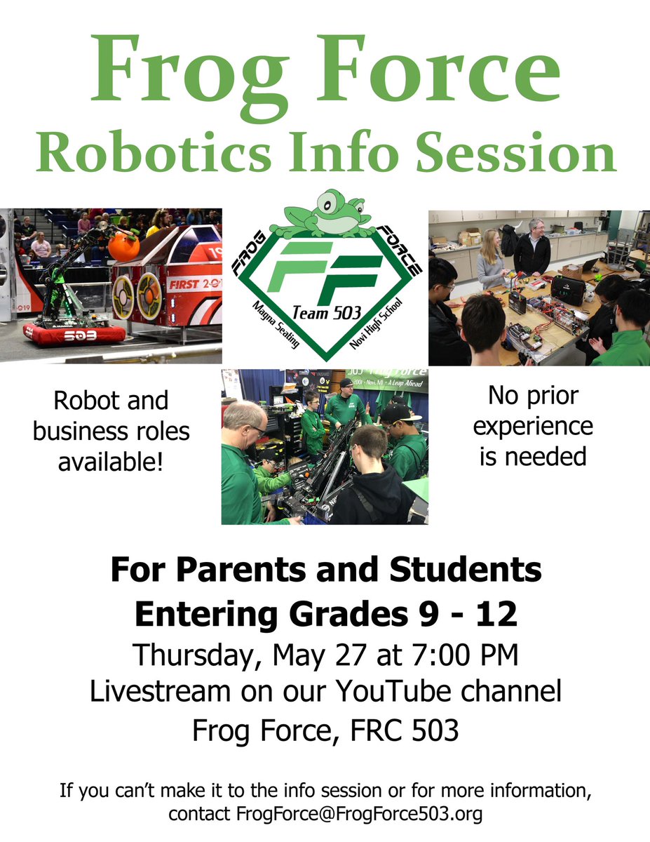 FIRST Robotics Competition Team 503 Frog Force tweet media