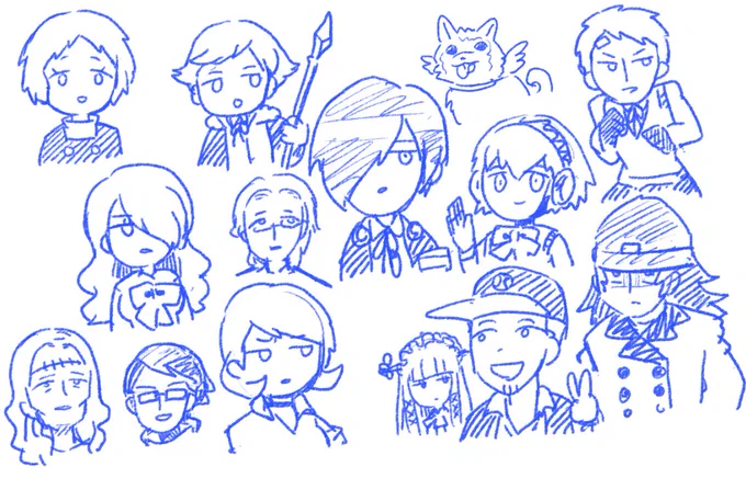 うろ覚えで描いたペルソナ3です 