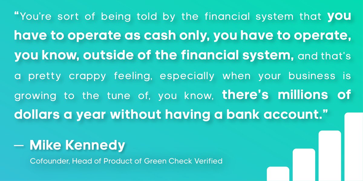 Grow_Operation's tweet photo. @getgreencheck Cofounder &amp; Head of Product Mike Kennedy understands the frustrations of cannabis businesses when it comes to banking.

https://t.co/0Q1i1U1IZJ https://t.co/dUI3lheKVD