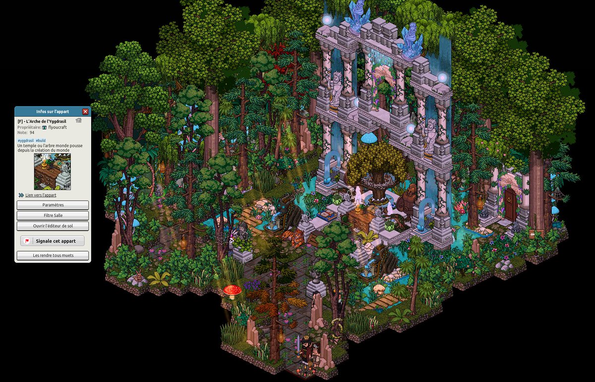 Flyoucraft's tweet image. [F] - L'arche de l'Yggdrasil / L'évolution d'un build jusqu'à sa fin ! vous en pensez quoi ?

 #buildhabbo #habbo #Timelapse