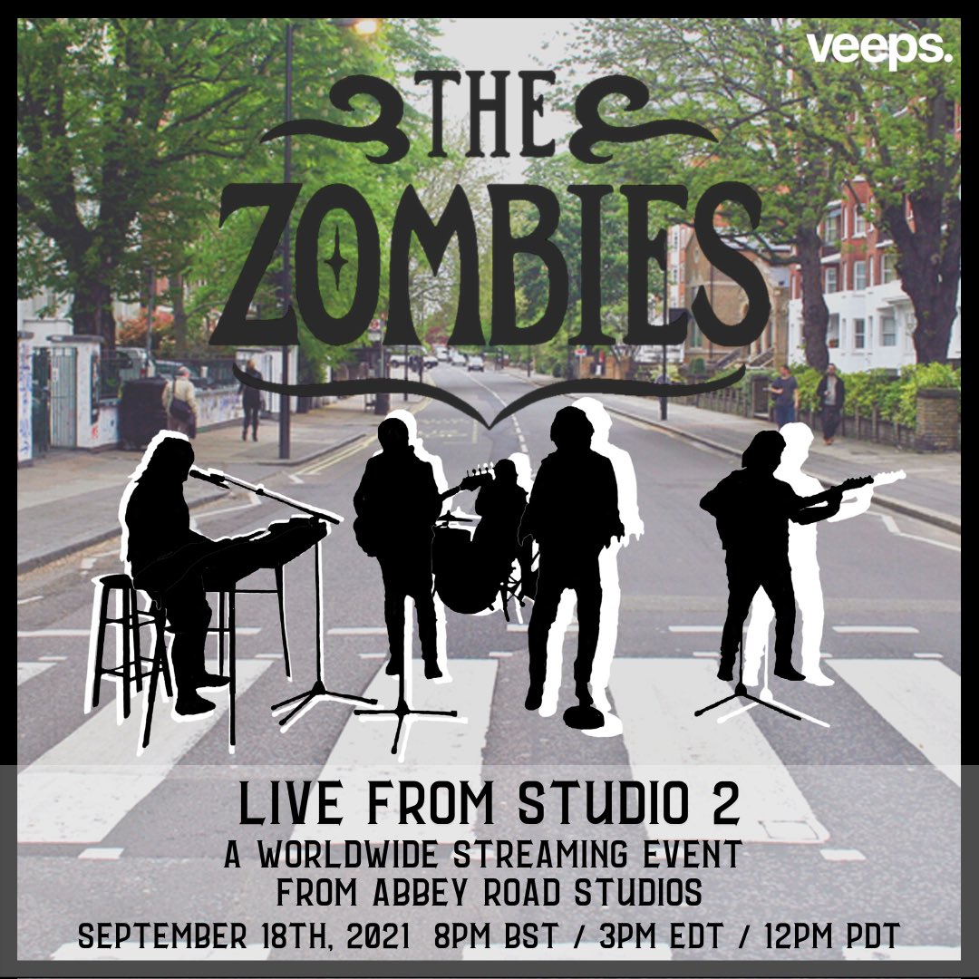 MusicOTFuture's tweet photo. Live from #Studio2 - @TheZombiesMusic live streaming event from @AbbeyRoad 
An event not to be missed. 
September 18th - 12PM PST/3PM EST/ 8PM GMT

Tickets https://t.co/1R1hcCFUF1 

@Veeps is a direct to fan experimental platform! Check it out 

#HushPR https://t.co/72QgPqZCEi