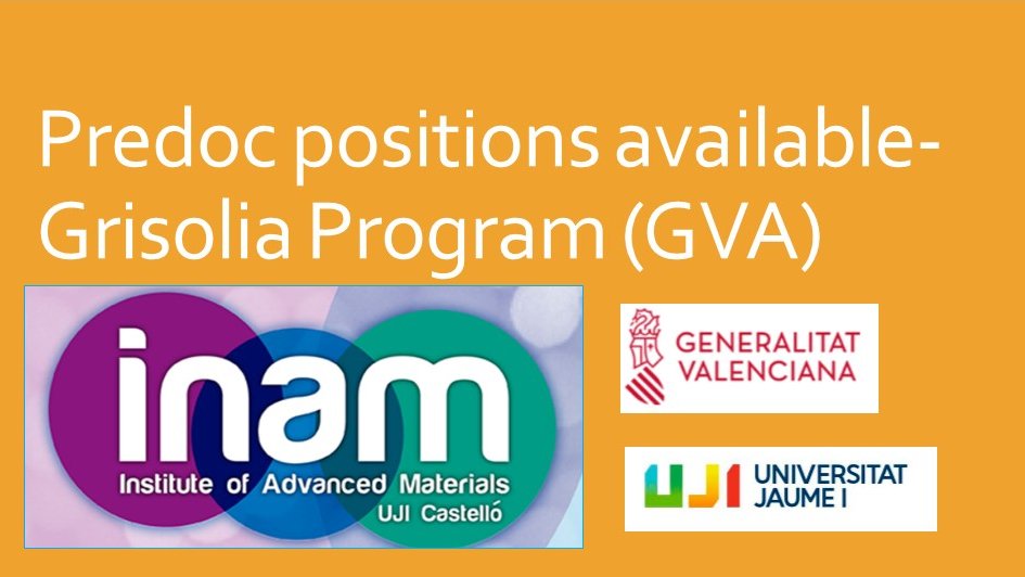 Predoc positions available at INAM. Would you like to start your Ph D with us? Do not miss this opportunity! More information at inam.uji.es/job-offers
Deadline: 1st of June 2021