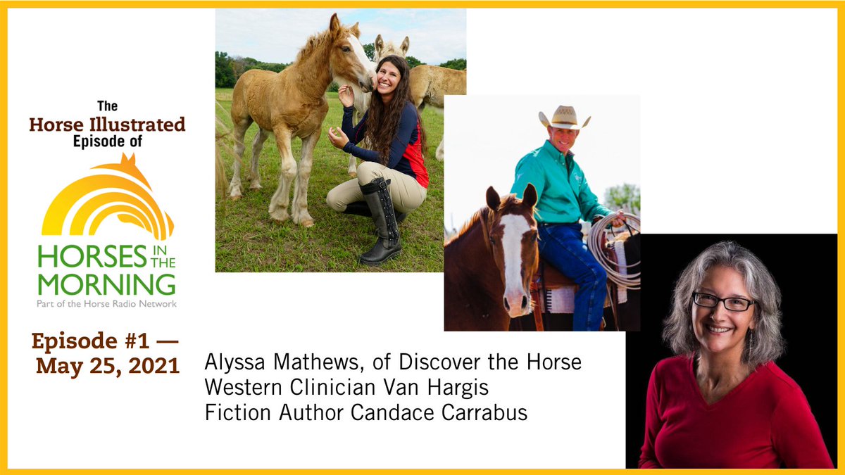 HI_mag's tweet photo. And our first podcast is now LIVE! In this inaugural podcast episode, sponsored by Straight Arrow Products, we talk to Alyssa Mathews of @TheHorseQuest, western horsemanship clinician @VanHargis, and award-winning author @CandaceCarrabus, Listen in at https://t.co/6zTRcCeRZr https://t.co/DESyMYO6zE