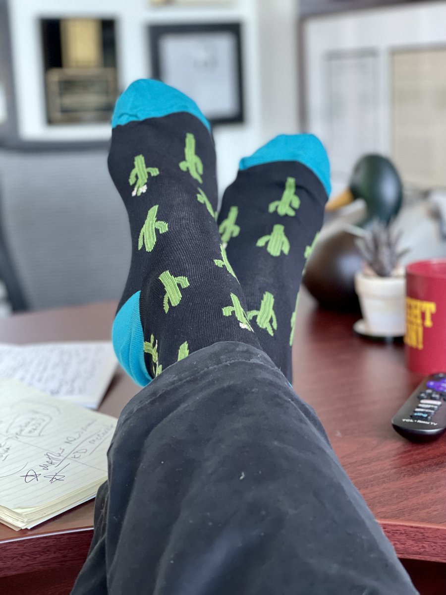 EfeOzturkDPM's tweet photo. Thanks to Phil Loverso @CasaColinaHosp for these. I'll repping a little bit o' Arizona in Limb Preservation Clinic today! #ActAgainstAmputation #Sockwar @usc_vascular @KECKSchool_USC @APMA @ALPSlimb https://t.co/BBg5y5i4dr