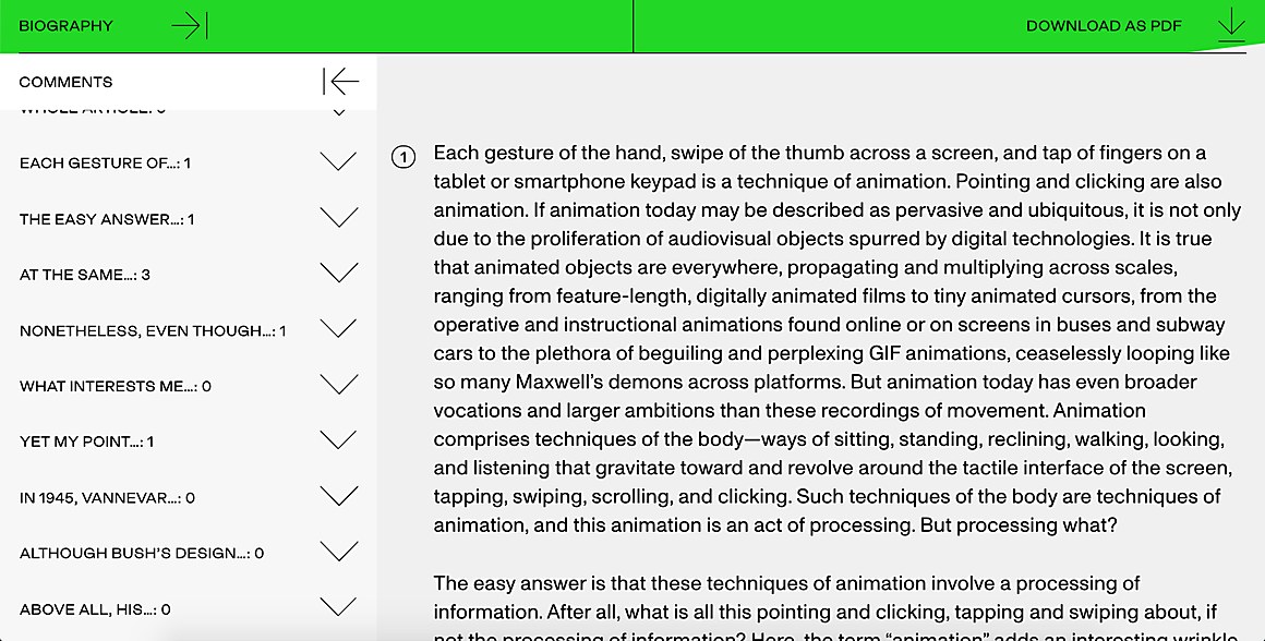 Communication Arts (@commarts) on Twitter photo WEBPicks: <a href="/BakaGabriela/">Baka</a>, <a href="/MobyDigg/">Moby Digg 💦 ⭕️✨</a> and <a href="/OwlsDepartment/">Owls Department</a>’s site design for this critical theory journal engenders conversation between the writers and readers, both visually and literally. ow.ly/xO1I50EUPOR
#WEBPICK #website #interactive #design #academicjournal #artmagazine WEBPicks: <a href="/BakaGabriela/">Baka</a>, <a href="/MobyDigg/">Moby Digg 💦 ⭕️✨</a> and <a href="/OwlsDepartment/">Owls Department</a>’s site design for this critical theory journal engenders conversation between the writers and readers, both visually and literally. ow.ly/xO1I50EUPOR
#WEBPICK #website #interactive #design #academicjournal #artmagazine