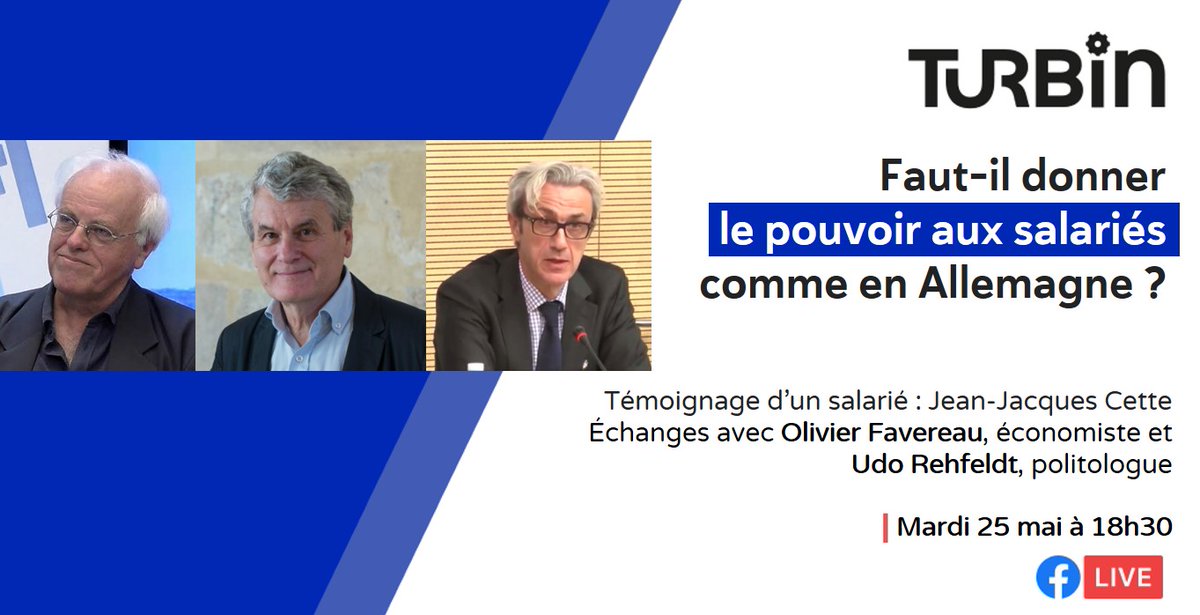 👇On se retrouve dans deux heures, venez réagir et poser vos questions à deux spécialistes du sujet et à un des rares salariés français qui a vécu concrètement le système allemand de la codétermination ! fb.me/e/8nYXIfcFI