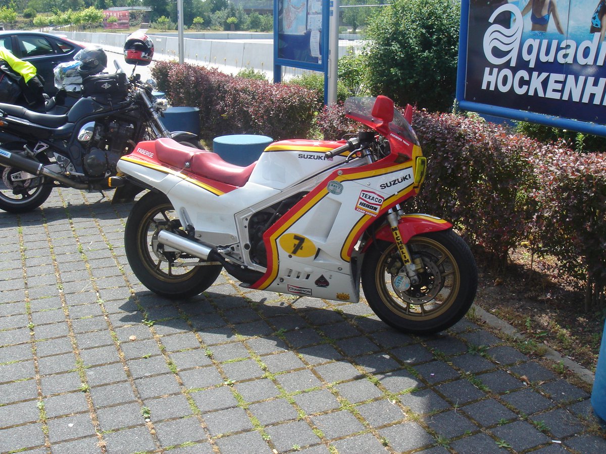 andyb500's tweet photo. @Stavros6 @MountOlivers #BarrySheene how about this one? Pic taken outside entrance to Hockenheim museum on inaugural click Sargent Sheene Europe tour https://t.co/EveHcfRTI1