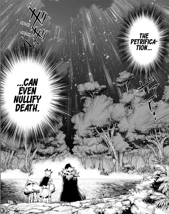 LJ_Hollywood's tweet photo. A revelation with big connotations! Now the scope of the series and the mystery behind the initial petrification gets even bigger.
Get excited!!
#DrSTONE #chapter197 https://t.co/mKrigM7Vv5