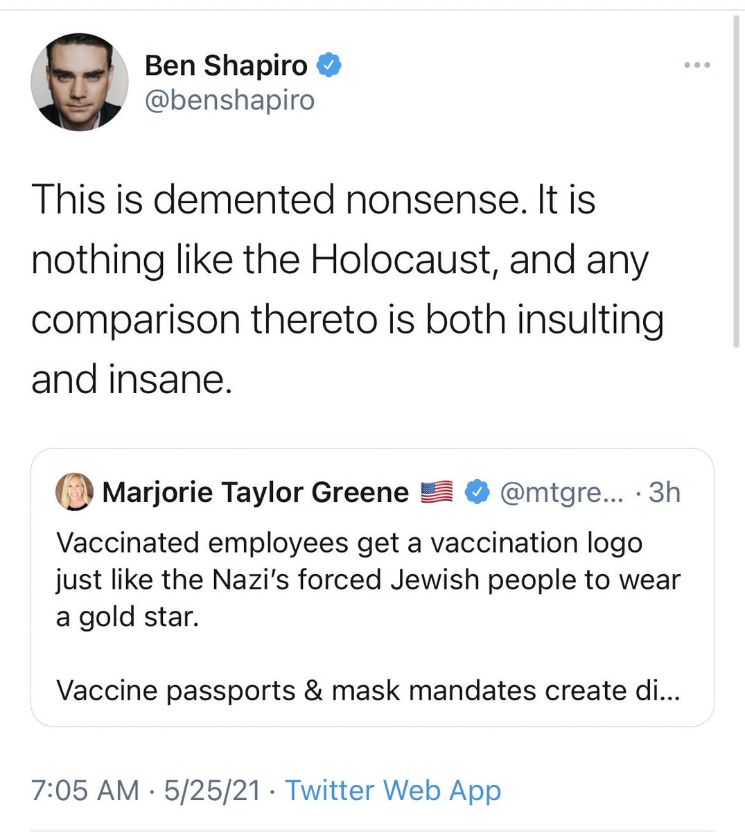 Ken Klippenstein on Twitter "When you’ve lost Ben Shapiro…