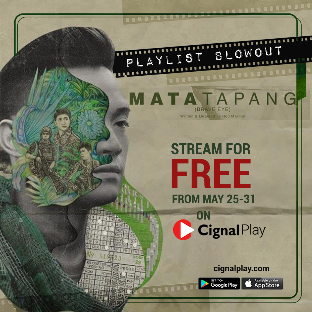 CignalPlay's tweet photo. Hindi lahat ng tao ay nabibigyan ng second chance para mabuhay at maitama ang mali nila.

Panoorin si @TheEdgarAllan sa #MataTapang, on #CignalPlay, FREE on May 25-31! Written and directed by @rodmarmol. https://t.co/6Mti2nNX6T