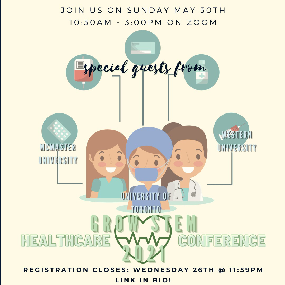 AncasterLLC's tweet photo. Any female or non-binary student from grades 7-12 is invited to participate in a student-created conference on May 30 from 10:30 am-3:00 pm. Female university students will speak about their experience in healthcare related programs in Ontario. Please promote - link in comments! https://t.co/tI0mJ1abXc