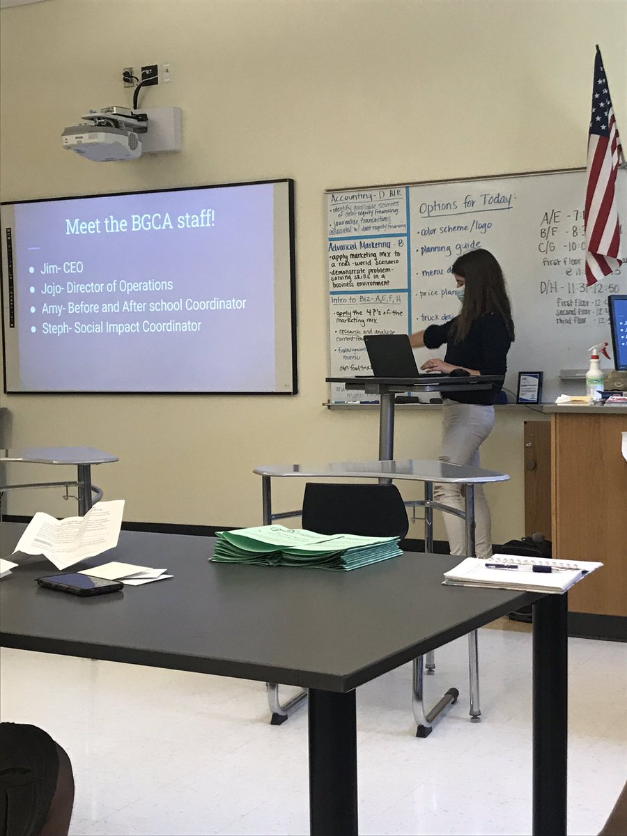 Seniors are presenting their internship experiences! A great learning opportunity for all! Thank you, Marshfield community, for your support of this program &amp; Mrs. Stanford for organizing! #WeRMarshfield